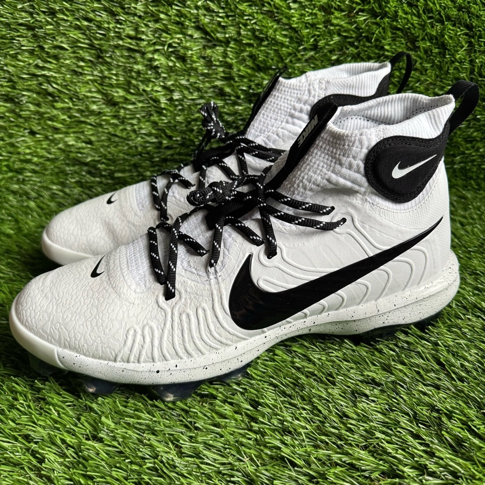 Nike Alpha Huarache NXT MCS Baseball Cleats Size 11 Mens New White Black Sports